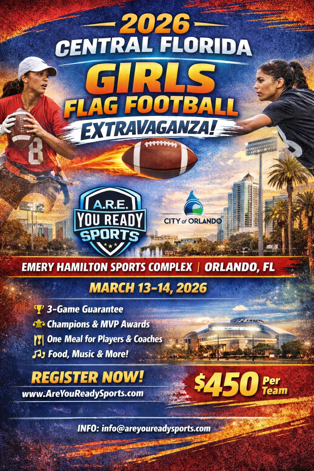Central Florida Girls Flag Football Extravaganza
